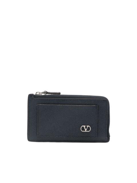 Valentino logo-plaque zip-fastening wallet