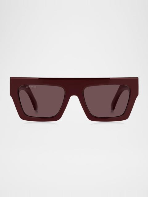 Etro Etroscreen Nylon Rectangular Sunglasses