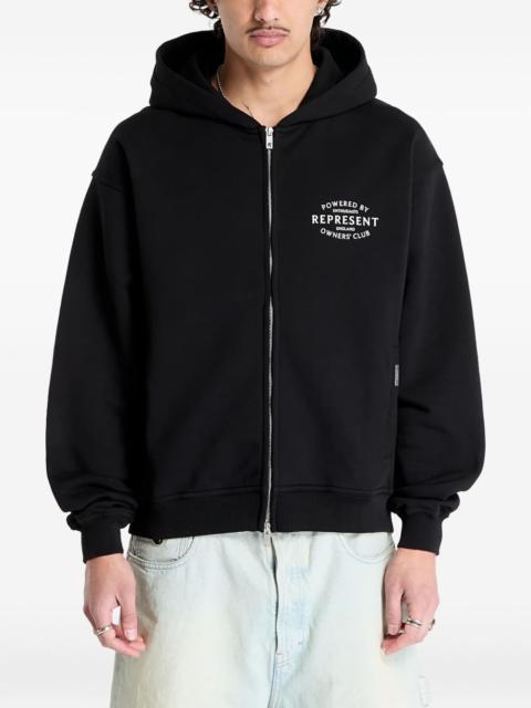 REPRESENT Owners Club stamp zip-up hoodie