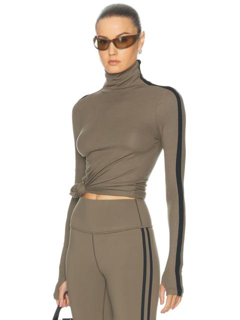 SPLITS59 Jackson Rib Full Length Turtleneck Top