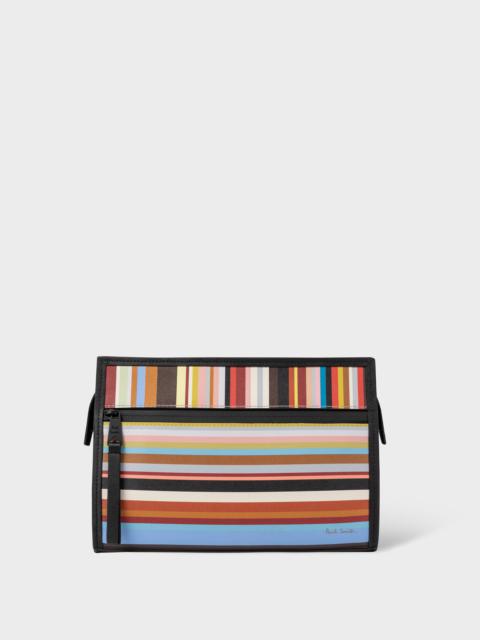 'Signature Stripe' Wash Bag