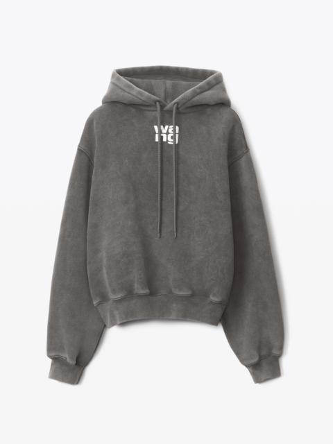 Alexander Wang PUFF LOGO HOODIE IN TERRY