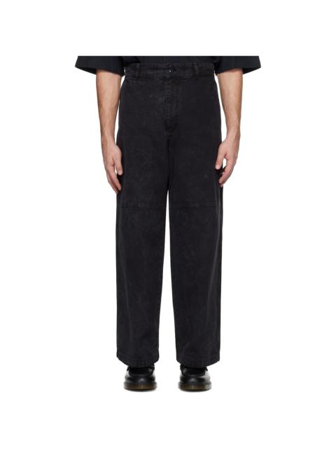 Black Stamp Trousers