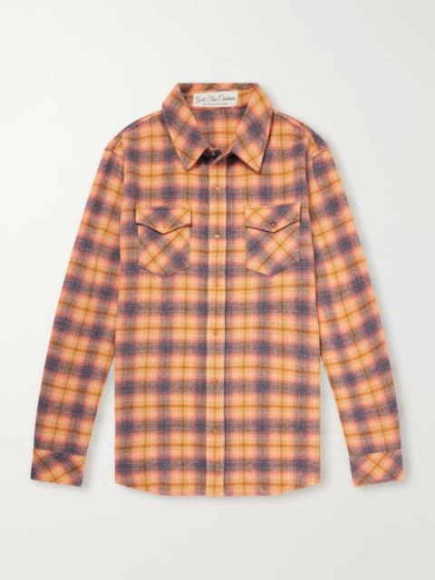 God’s True Cashmere Checked Cashmere Shirt