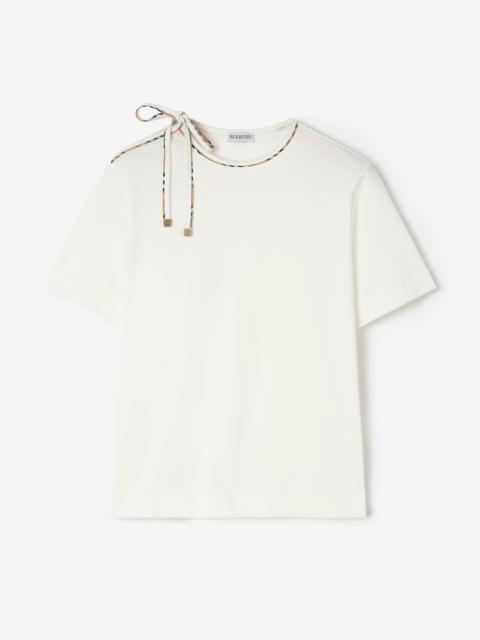 Burberry Tie-sleeve Cotton T-shirt