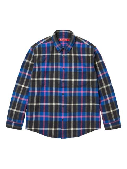 Supreme FW23 Week4 Plaid Flabbel Shirt 'Blue' SUP-FW23-082