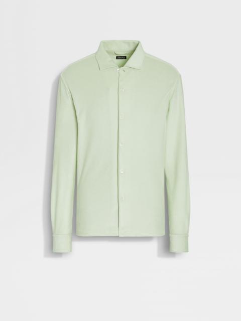 ZEGNA COTTON AND SILK SHIRT