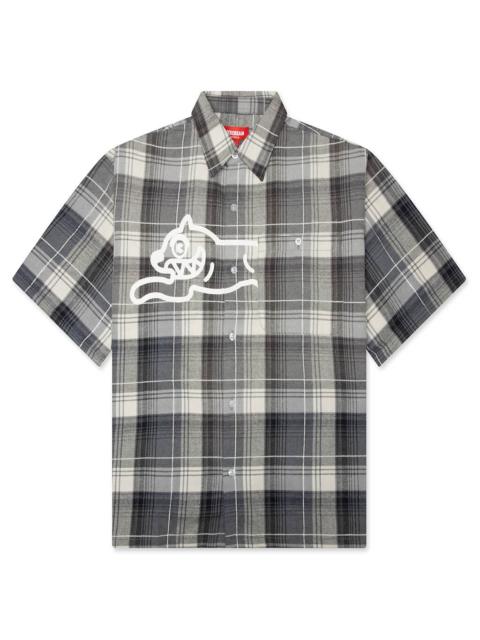 ICECREAM SNOW CONE WOVEN SHIRT - BLACK