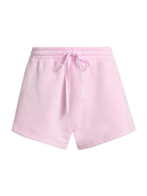 LoveShackFancy Women's Abrah Fit Club Logo Shorts - Peony Macaron