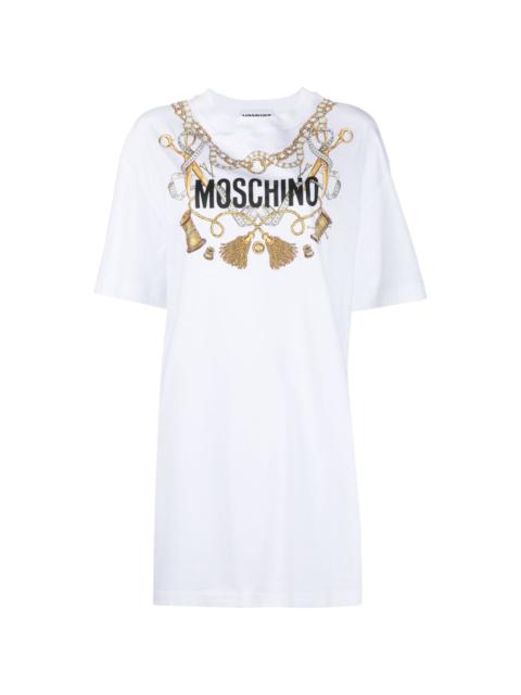 Moschino sewing-print T-shirt dress