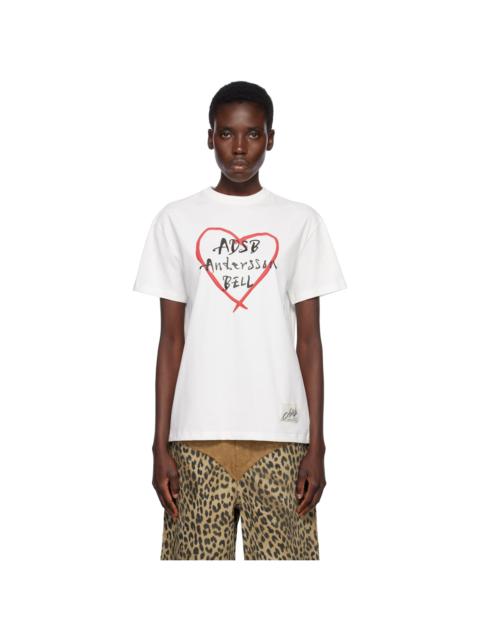Andersson Bell White Heart Kelly Logo T-shirt