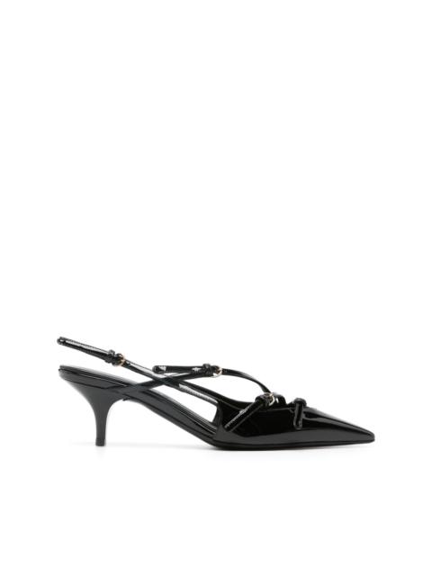Miu Miu buckle-embellished slingback pumps