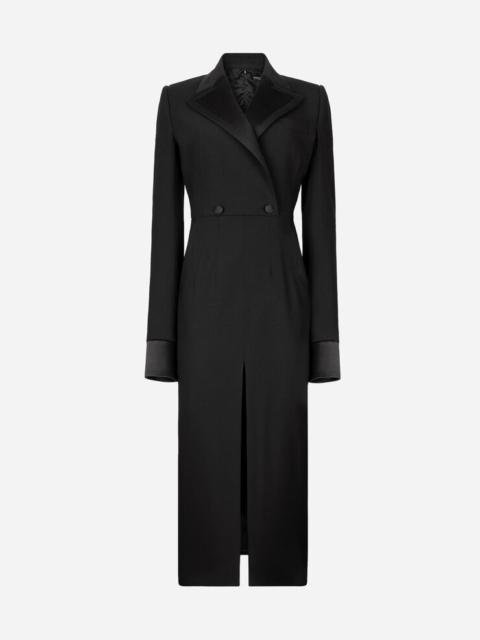 Dolce & Gabbana Woolen calf-length coat dress