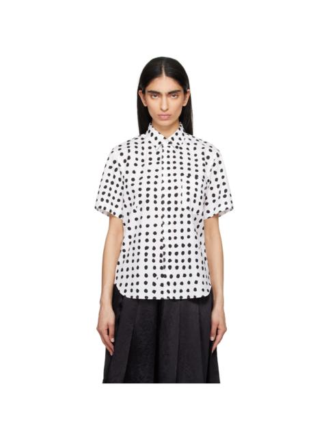 BLACK COMME des GARÇONS White Short Sleeve Shirt