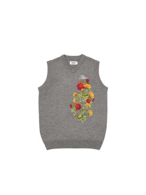 PALACE ROSE KNIT VEST GREY