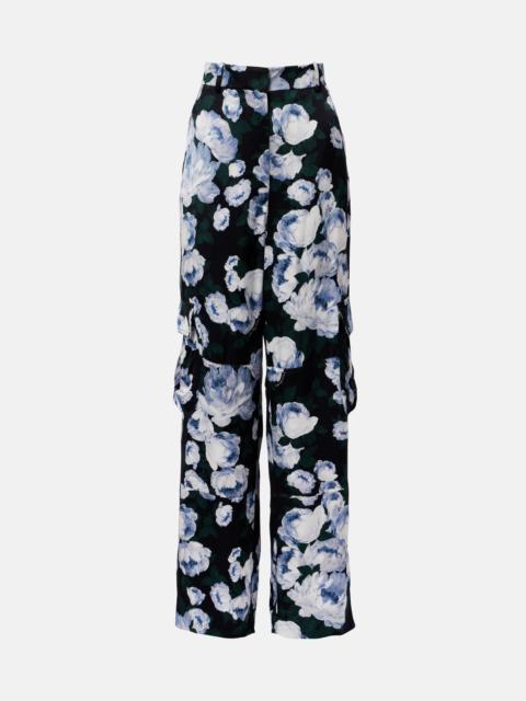Stella McCartney Printed satin pajama pants