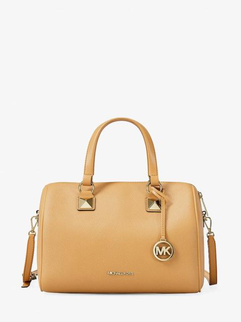 MICHAEL KORS Grayson Medium Pebbled Leather Duffel Bag