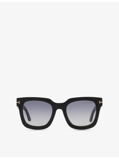 TOM FORD TR001843 Leigh Square-Frame Acetate Sunglasses