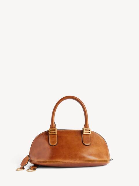 BALENCIAGA Women's Bolero Bowling Bag Mini in Tan Cowboy