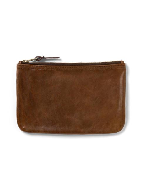 visvim LEATHER TRAVEL POUCH BROWN