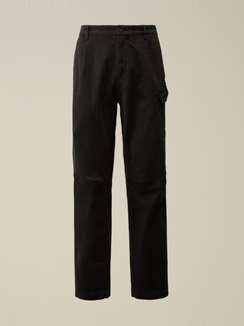 Stretch Sateen Loose Chino Pants