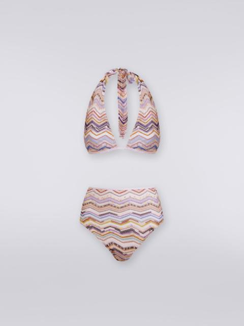 Missoni Bikini in crochet with lurex and high-waisted briefs