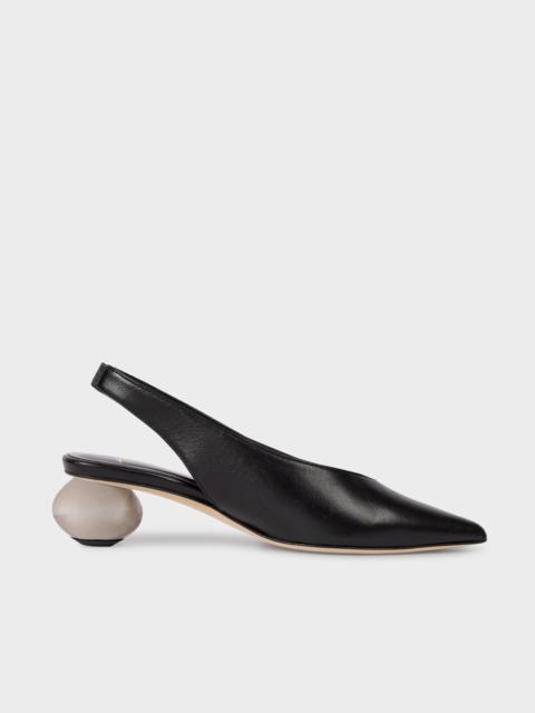 Paul Smith Women's Black 'Elfin' Slingback Ball Heels