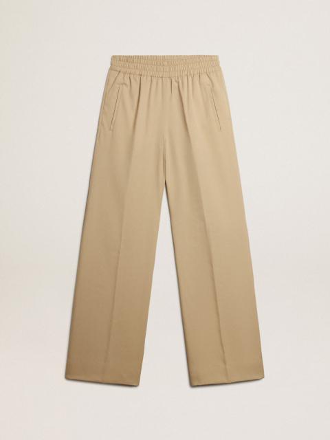 Women’s sand-colored joggers