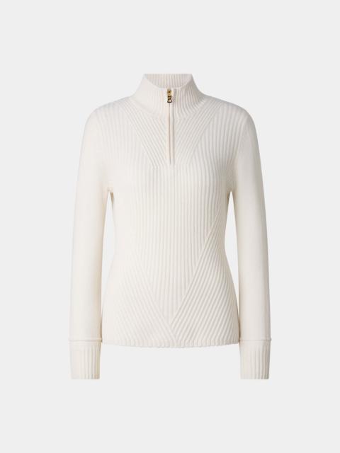 BOGNER Camila Cashmere Turtleneck in Off-White