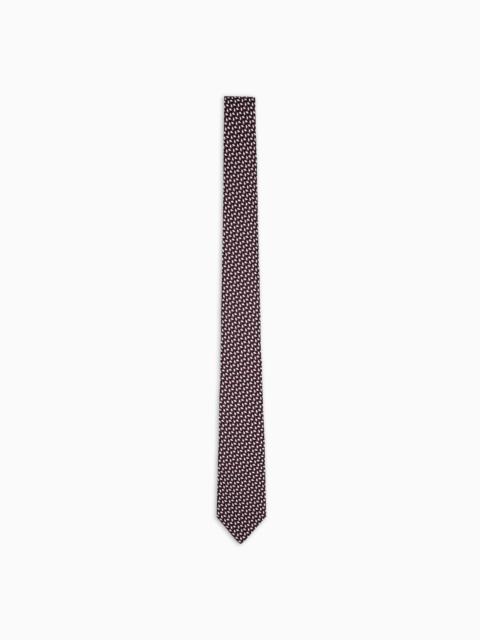 GIORGIO ARMANI PRINTED SILK TIE