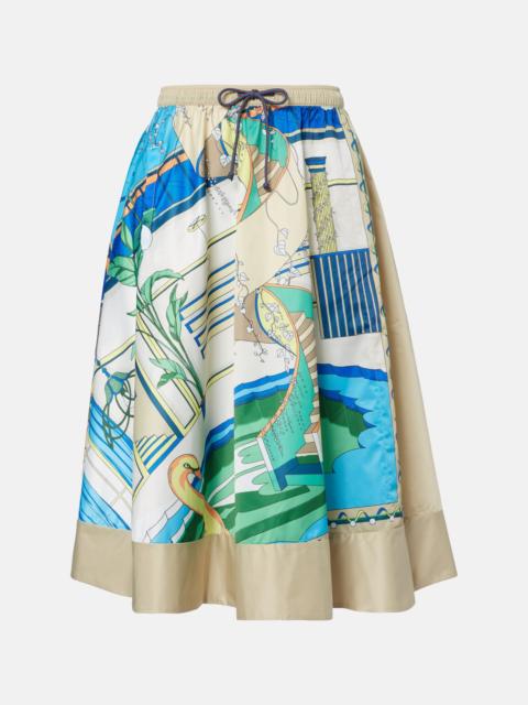 TORY BURCH Printed midi skirt