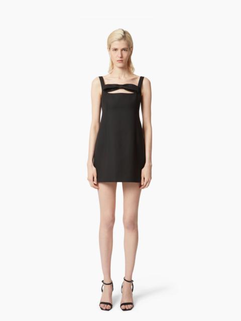 NINA RICCI MINI-DRESS WITH SQUARE NECKLINE