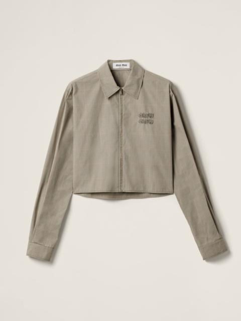 Miu Miu Technical check shirt