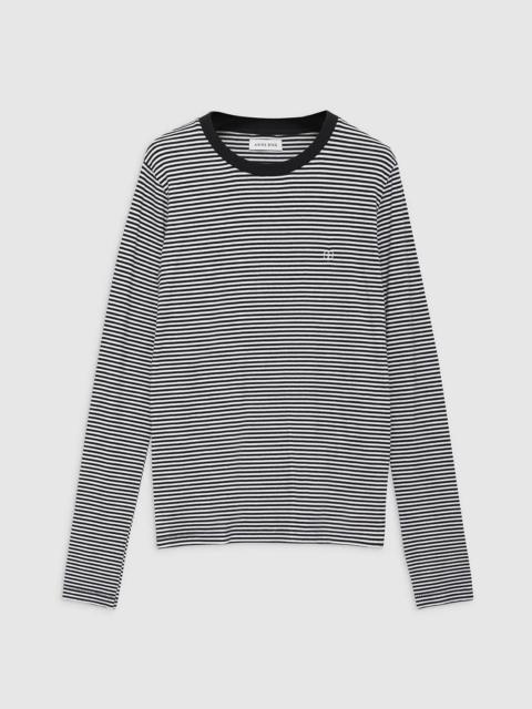 ANINE BING Rylan Tee - Black And White Stripe