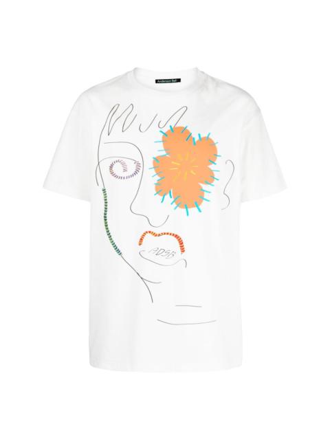 Andersson Bell graphic-print cotton short-sleeve T-shirt