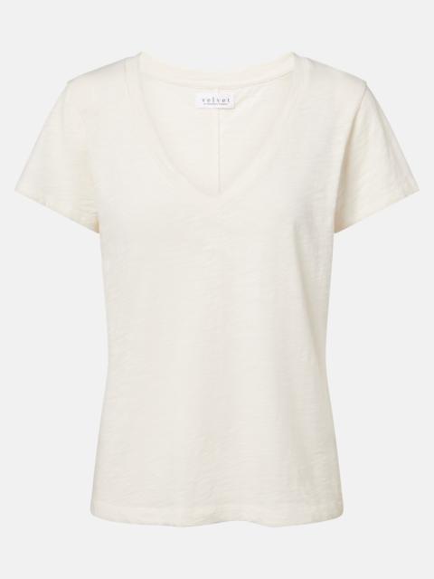 velvet Lilith cotton jersey T-shirt