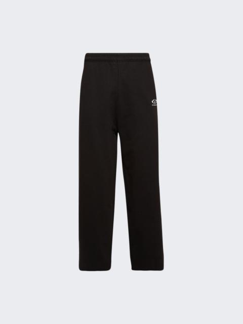 VETEMENTS Oval Logo Sweatpants Black And White