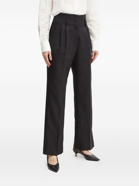 forte_forte pleated high-waisted trousers