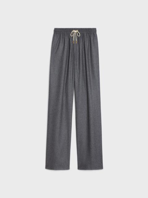 CELINE Straight jogging pants in Cashmere flannel