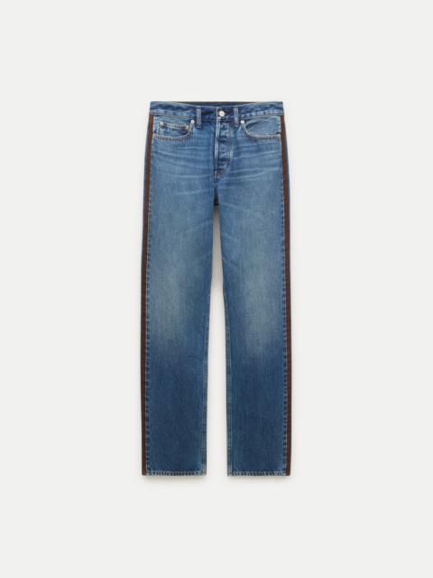 J.CREW Jesse relaxed-straight jean with suede stripe