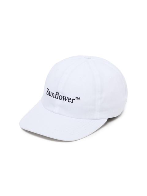 SUNFLOWER logo-embroidered cotton cap
