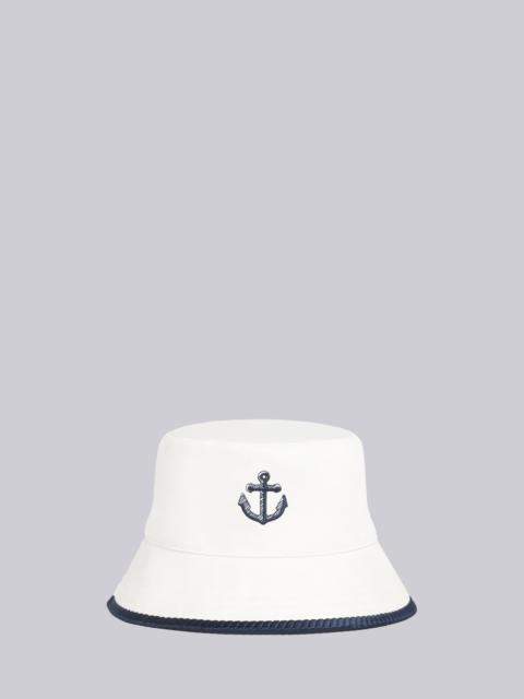 Thom Browne Anchor Embroidery Bucket Hat