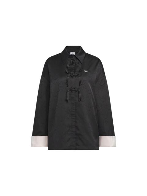 adidas adidas Womens New Chinese Loose Fit Shirt Jacket (Asia Sizing) Black