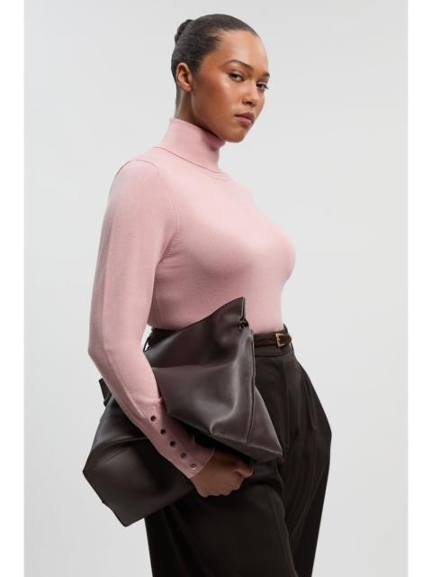 KAREN MILLEN Plus Size Viscose Blend Roll Neck Knit Jumper