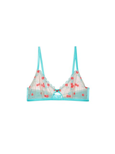 Fleur du Mal Rose & Vine Embroidery Bralette