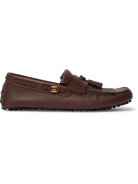GUCCI Ayrton Kilty Leather Tasselled Driving Shoes