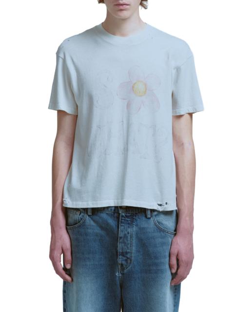 NAHMIAS Men's So What Fitted Cotton T-Shirt - Egg White