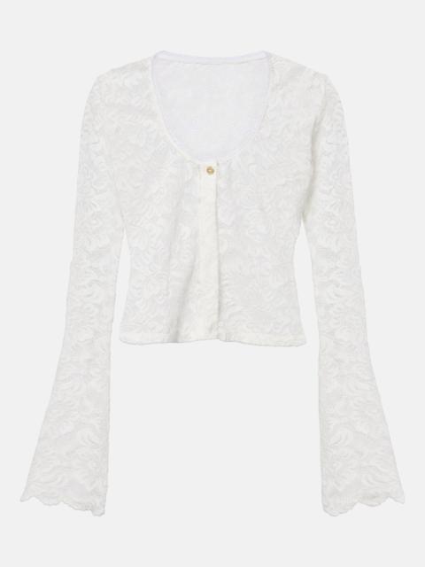 BANANHOT Trista sheer lace cardigan