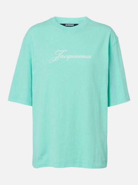 JACQUEMUS Logo cotton and hemp jersey T-shirt