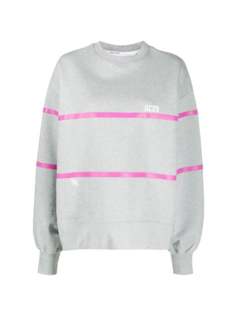 stripe-detailed sweatshirt